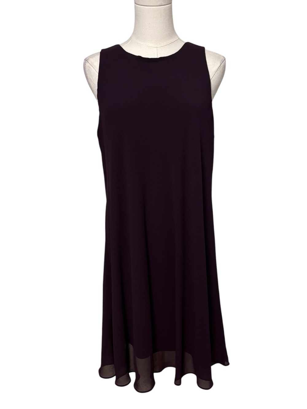 Lauren by Ralph Lauren Purple Sleeveless Trapeze Shift Dress Size 14